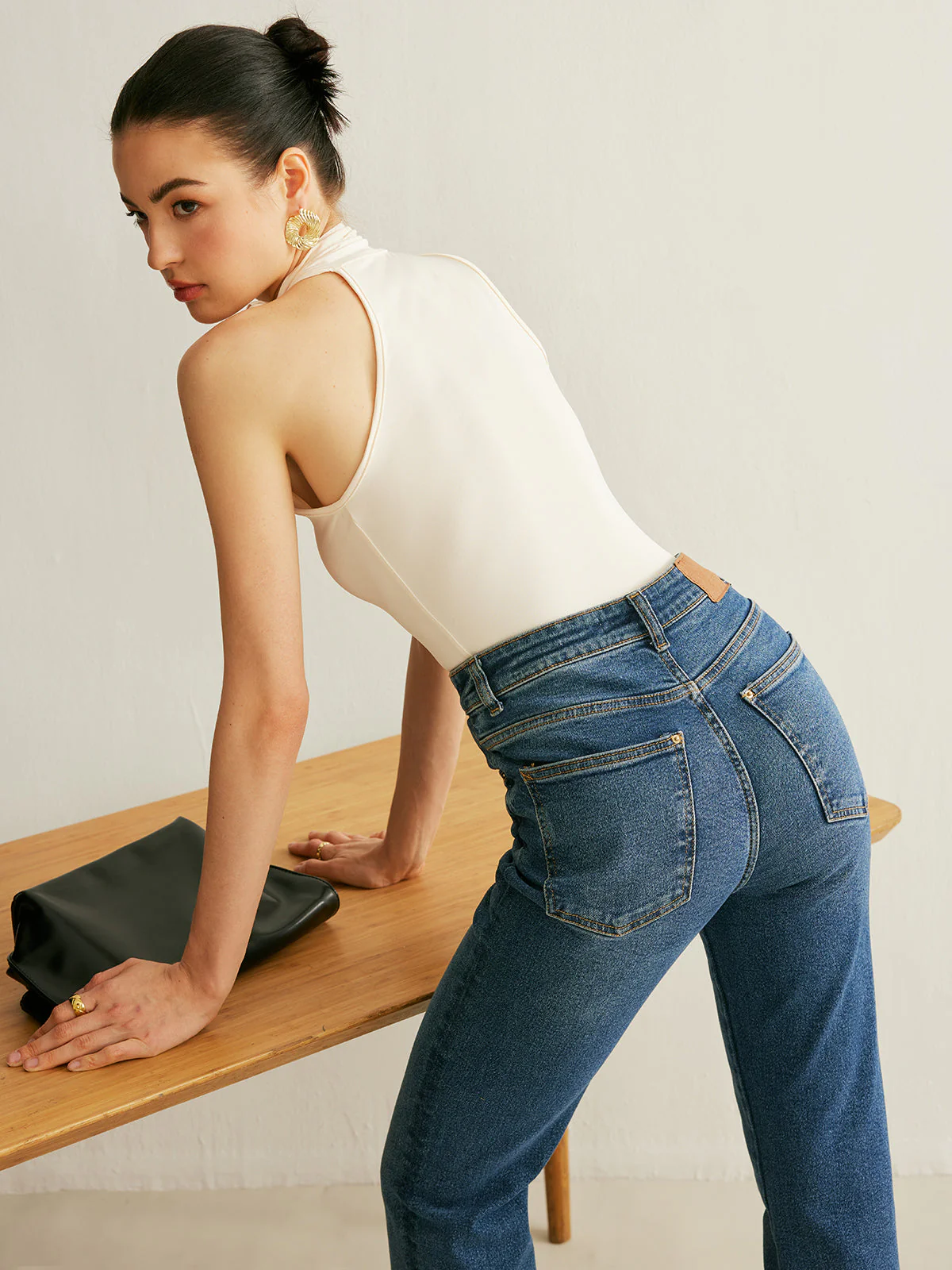 Tie Neck Halter Top - Image 2