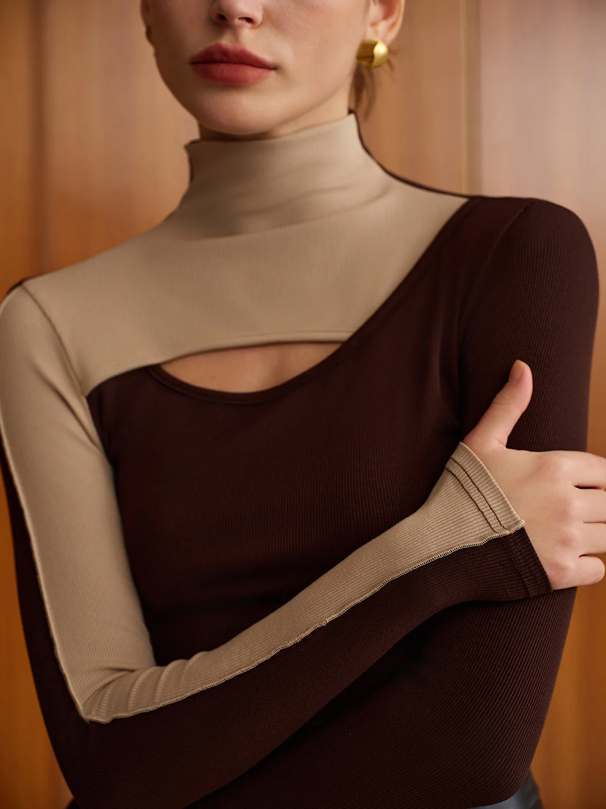 Cutout Color Block Top - Image 2