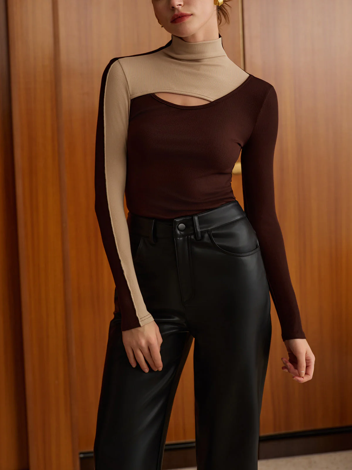 Cutout Color Block Top - Image 4