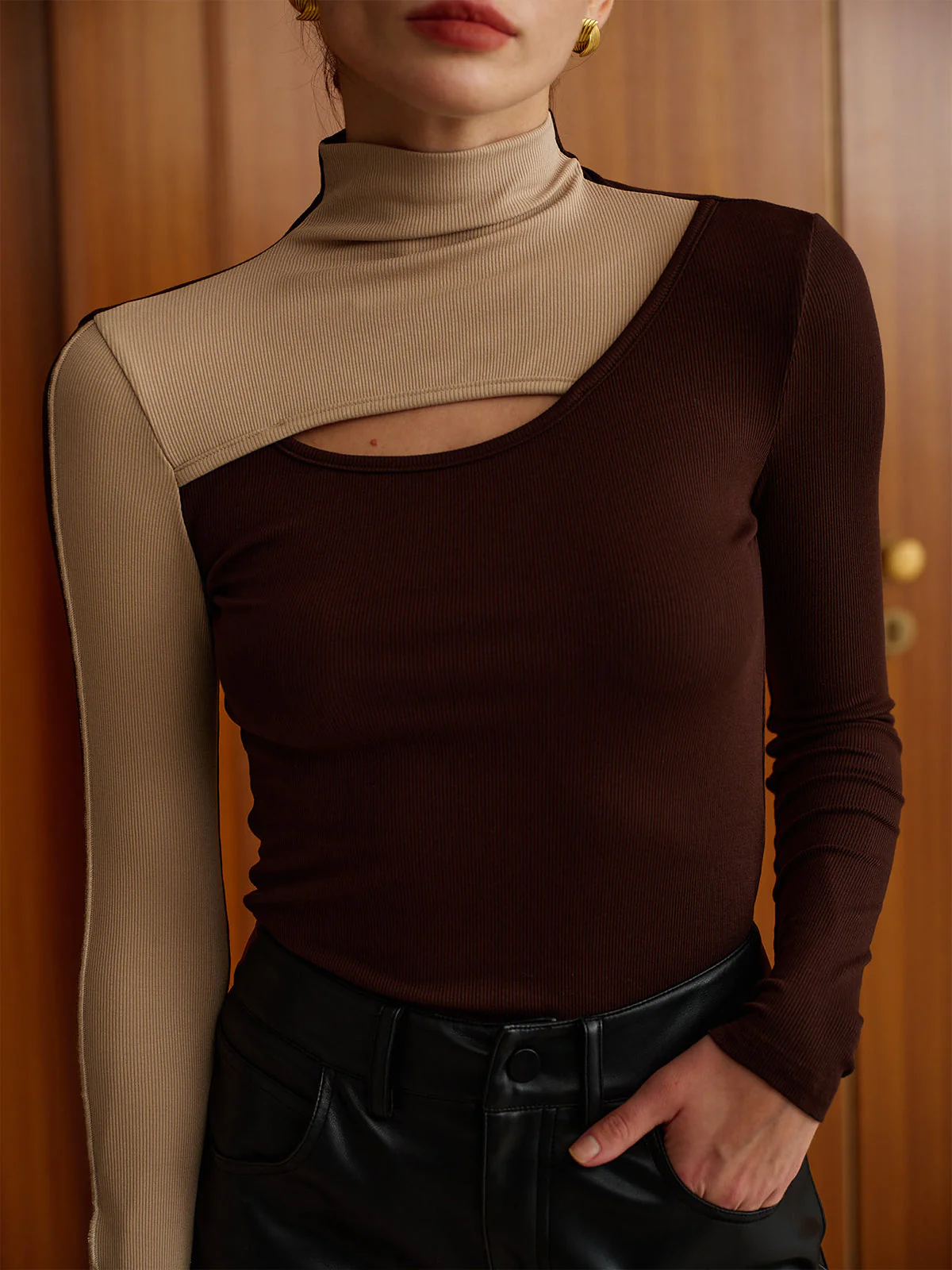 Cutout Color Block Top - Image 6