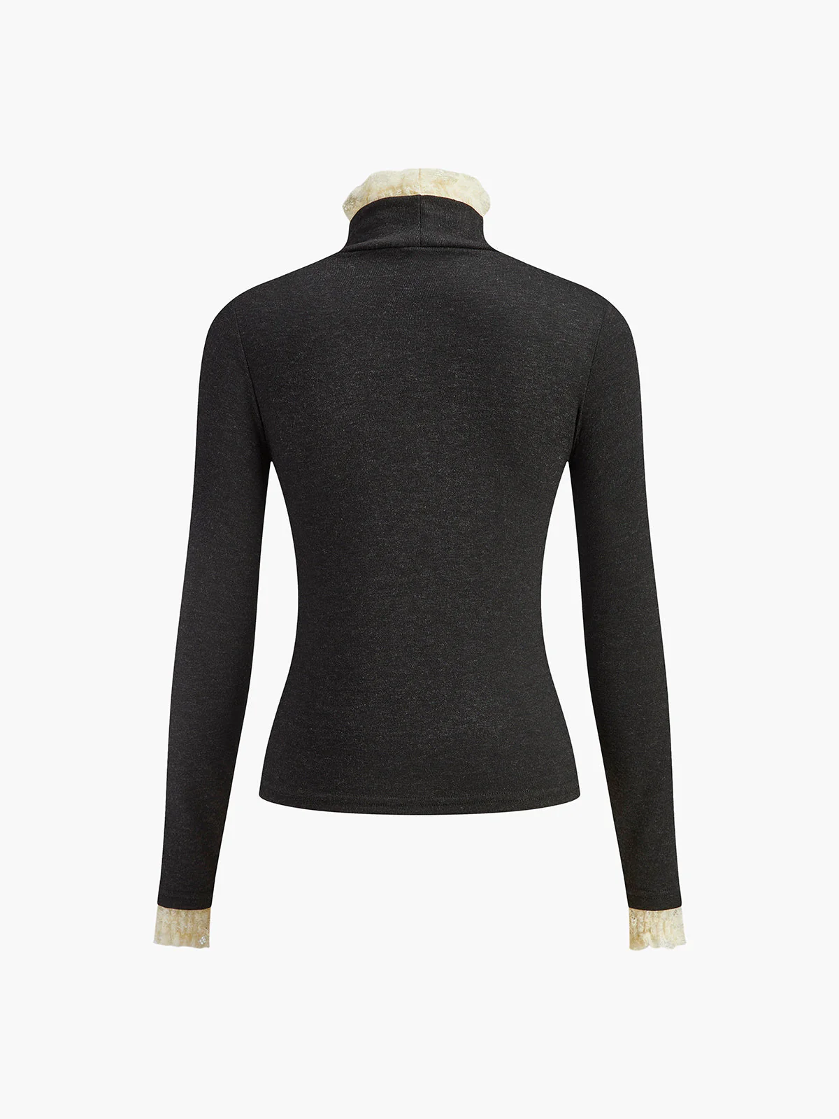Elegant Contrast Trim Jersey Top - Image 4