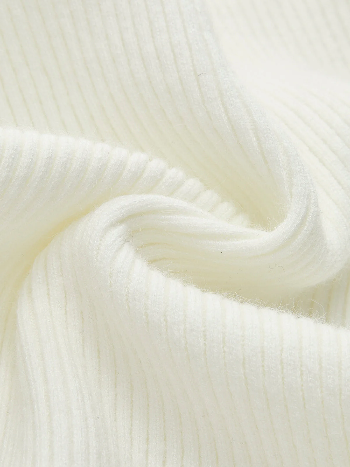 Plain Asymmetrical Breasted Sweater - Image 7