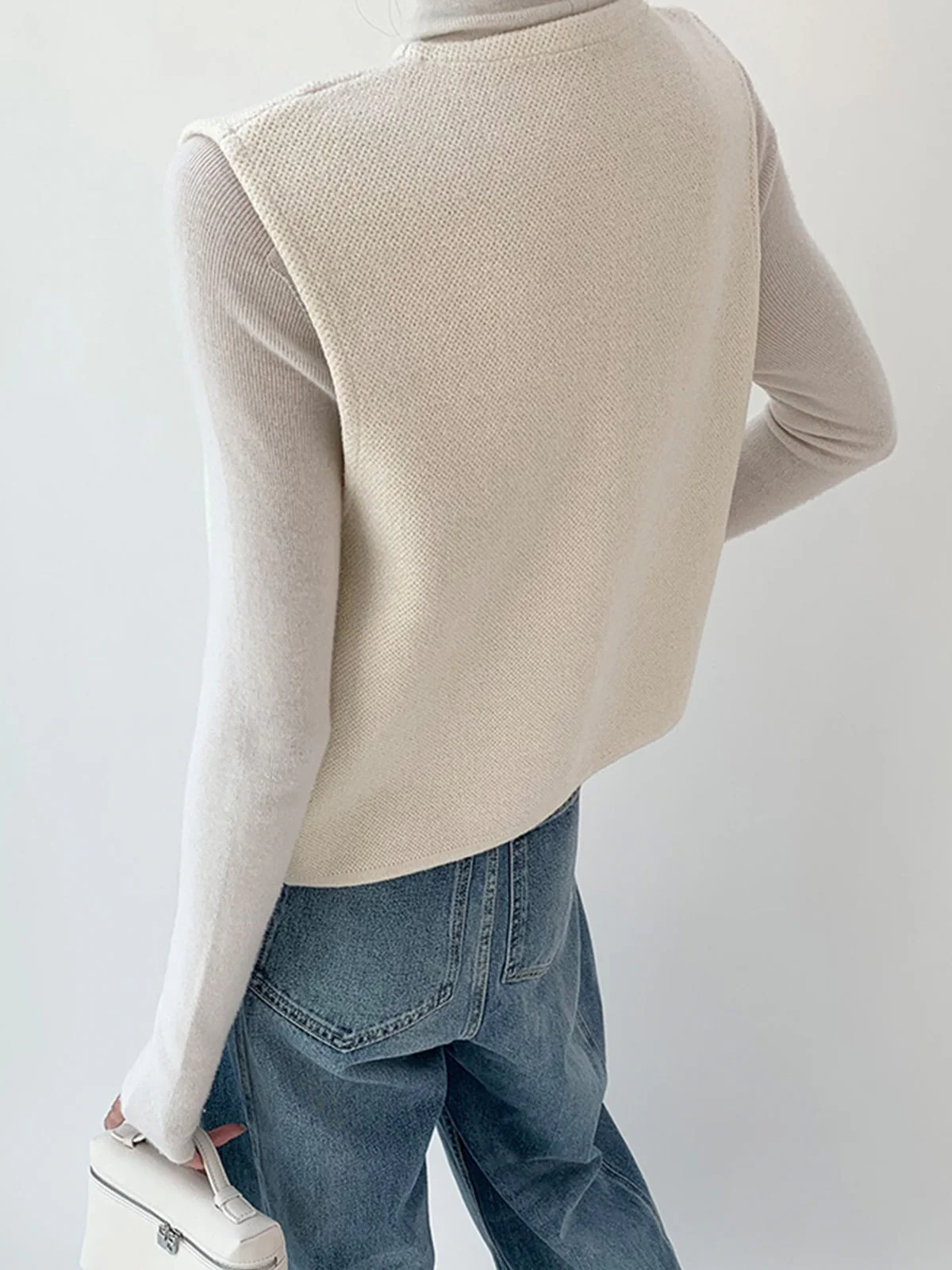 Elegant Split Sweater Vest - Image 6