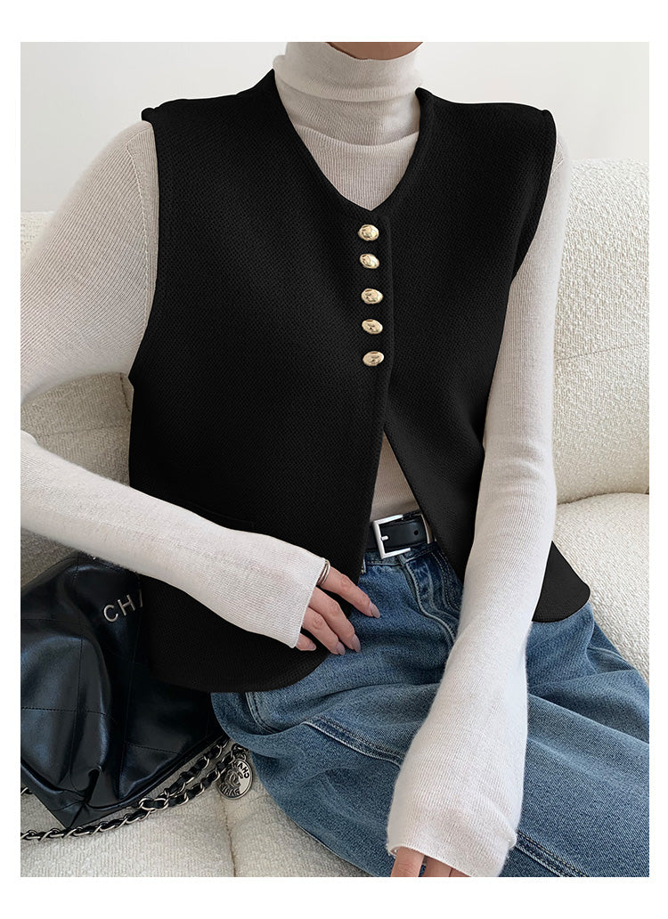 Elegant Split Sweater Vest - Image 7