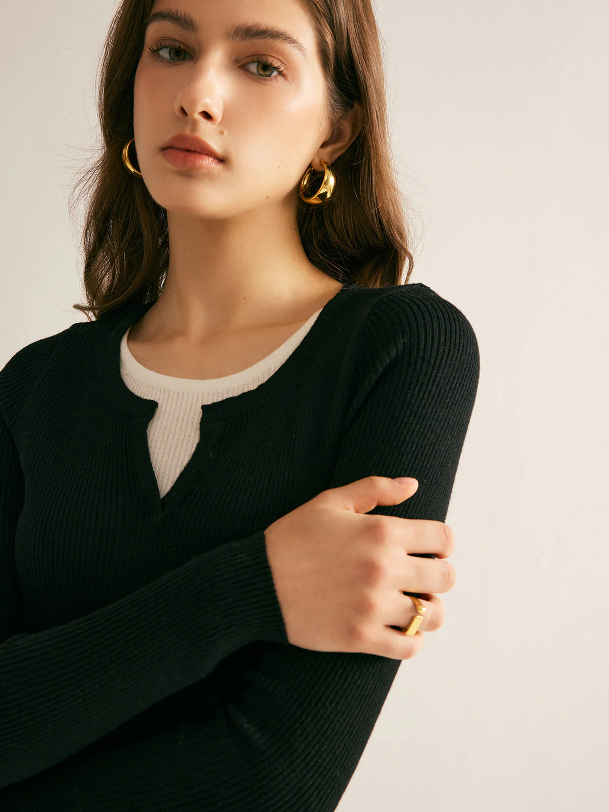 2 in 1 Slim Knit Top - Image 2