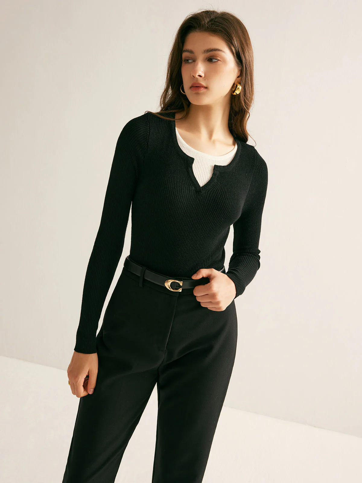 2 in 1 Slim Knit Top - Image 3
