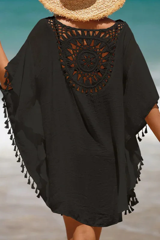 Crochet Cover Up Boho Dress - Image 10