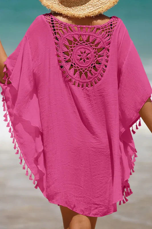 Crochet Cover Up Boho Dress - Image 12