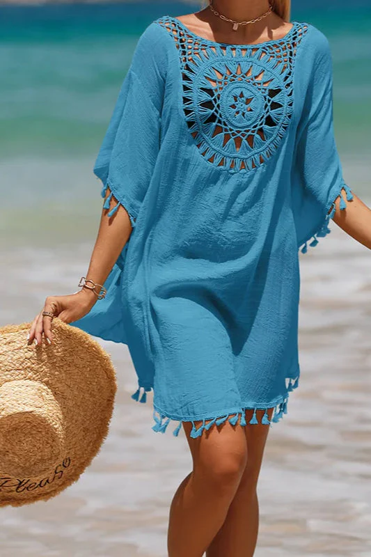 Crochet Cover Up Boho Dress - Image 13