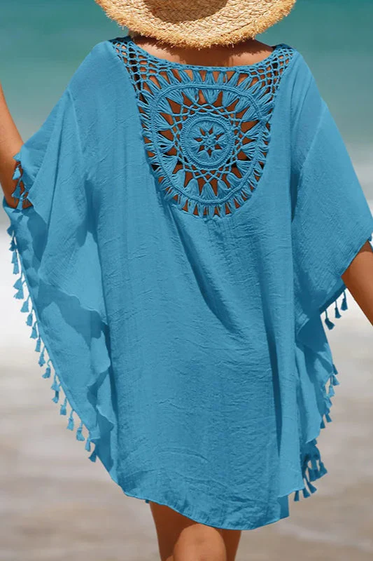 Crochet Cover Up Boho Dress - Image 14