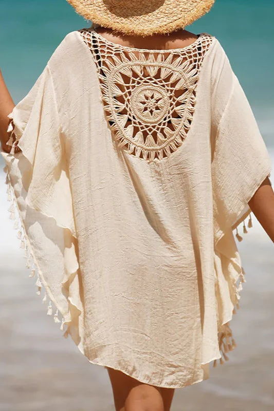 Crochet Cover Up Boho Dress - Image 2