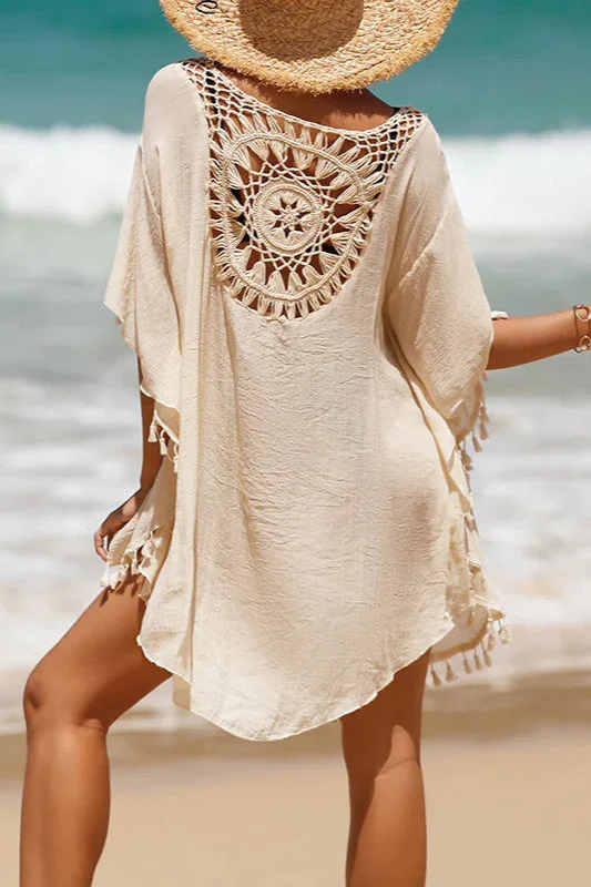 Crochet Cover Up Boho Dress - Image 3