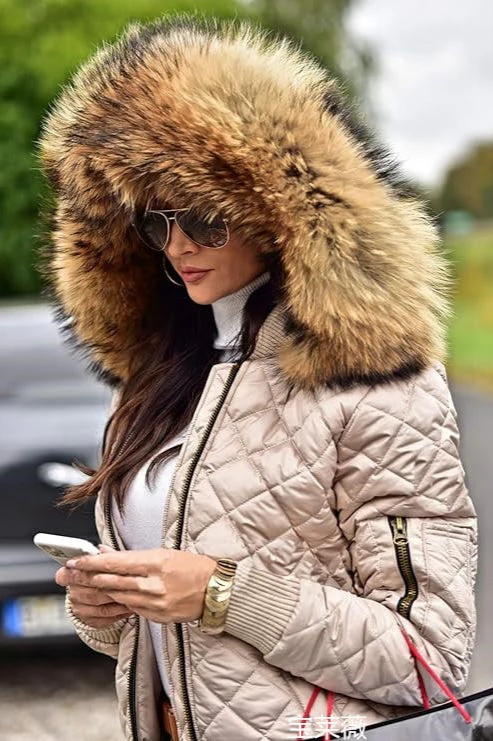 Cropped Casual Hooded Puffer Jacket - Image 7