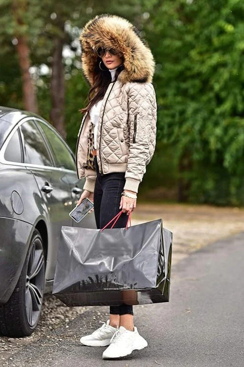 Cropped Casual Hooded Puffer Jacket - Image 9