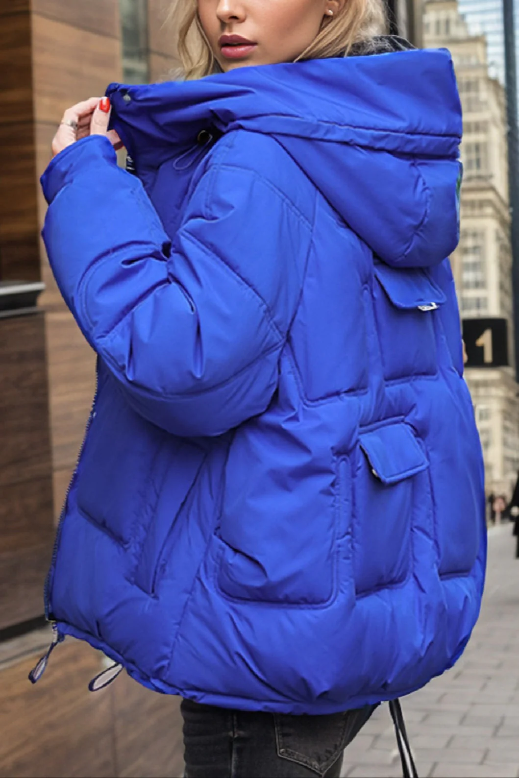 Cropped Insulated Cargo Puffer Jacket - Image 21