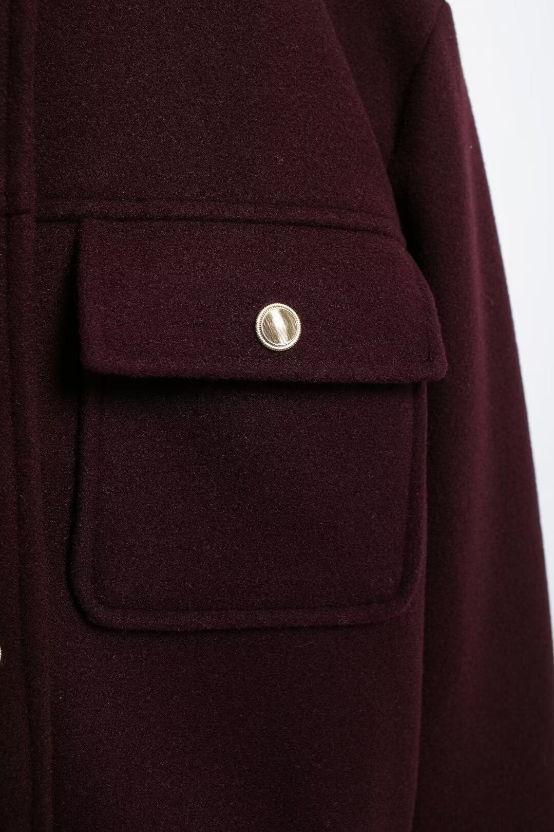 Cropped Retro Buttoned Jacket - Image 10