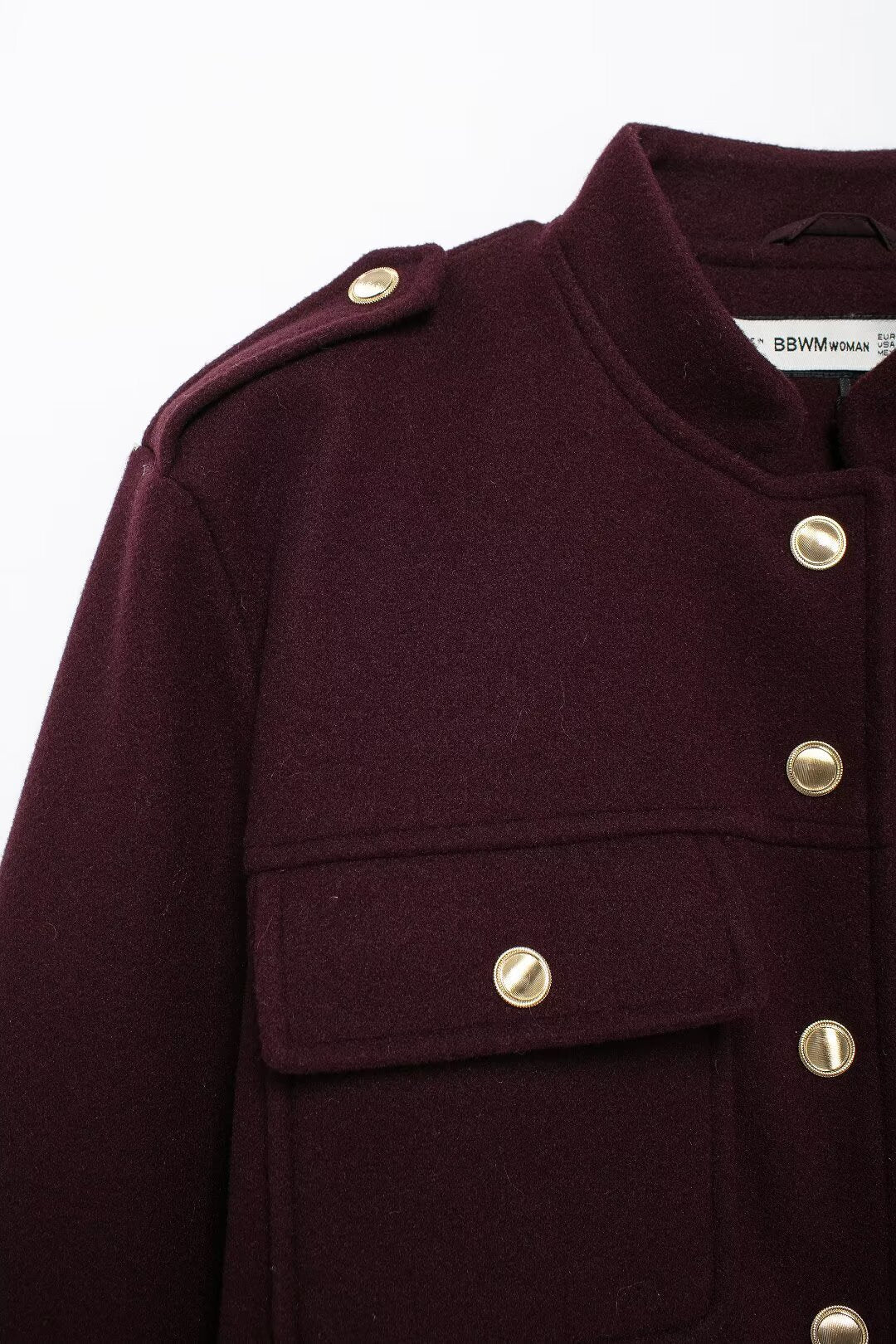 Cropped Retro Buttoned Jacket - Image 9