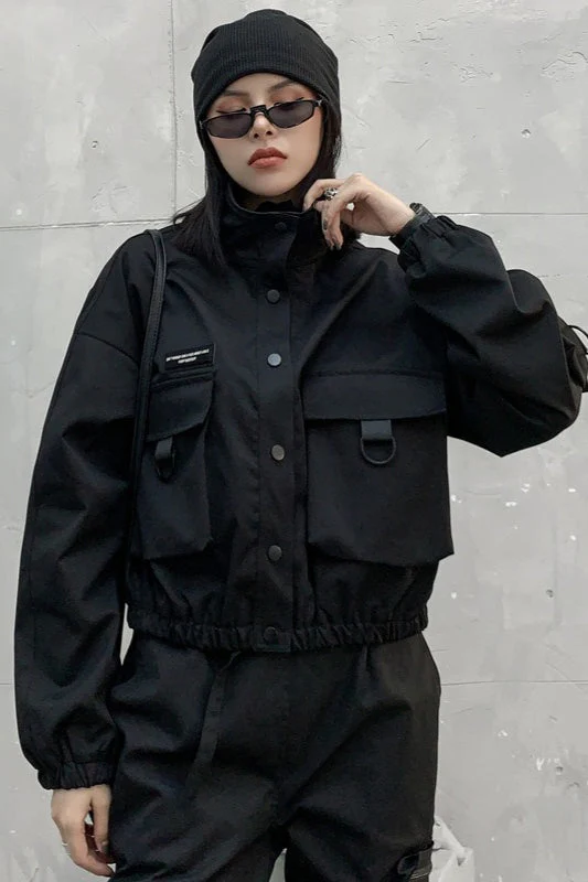 Cropped Street Utility Jacket - Image 2