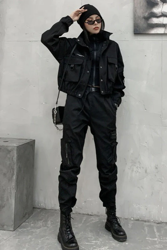 Cropped Street Utility Jacket - Image 3