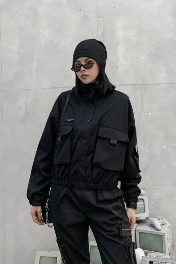 Cropped Street Utility Jacket - Image 7