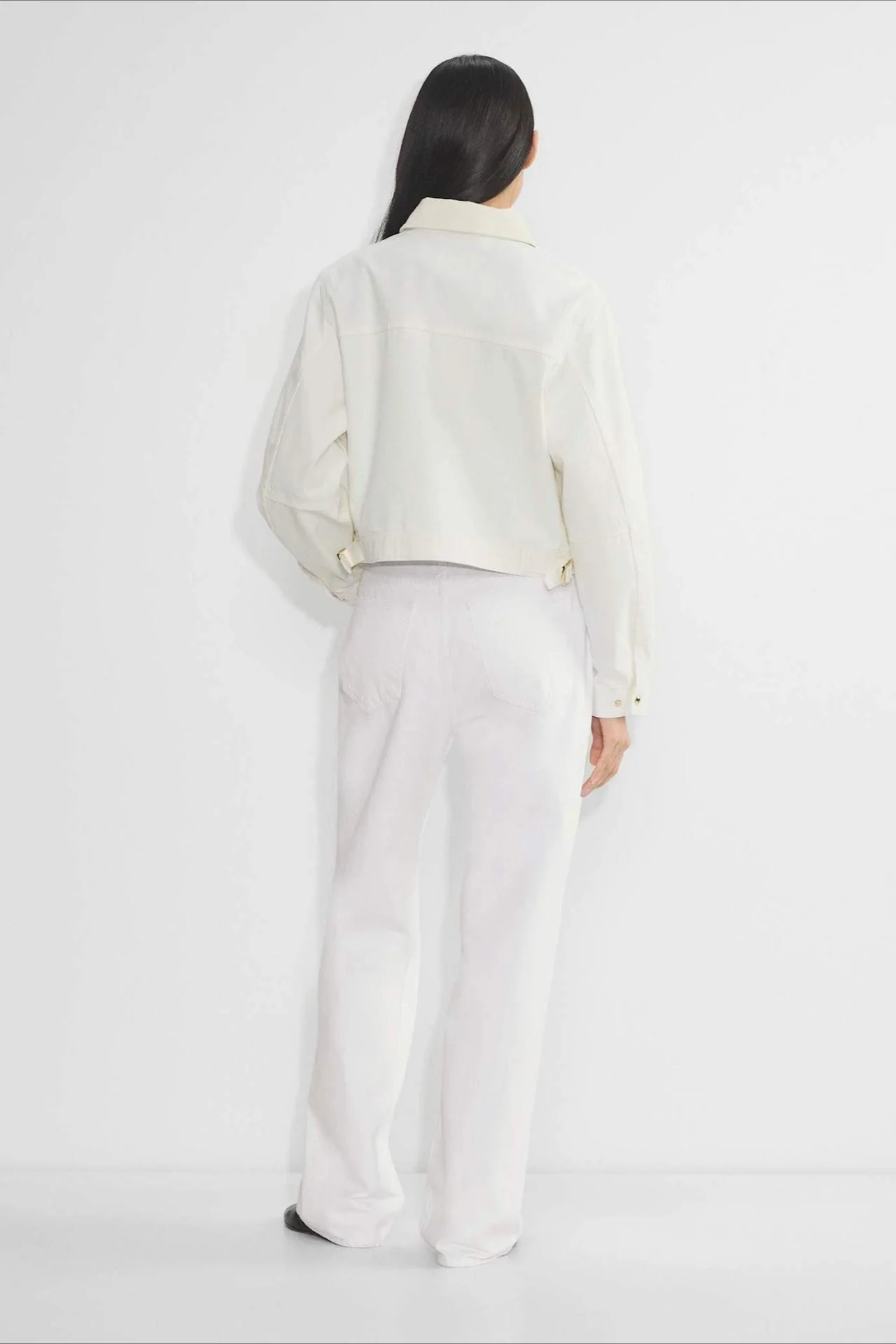 Cropped Utility Workwear Jacket - Image 13