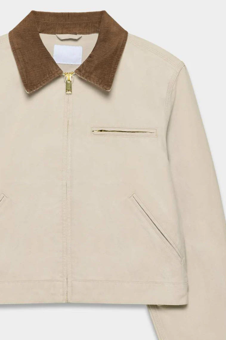 Cropped Utility Workwear Jacket - Image 19