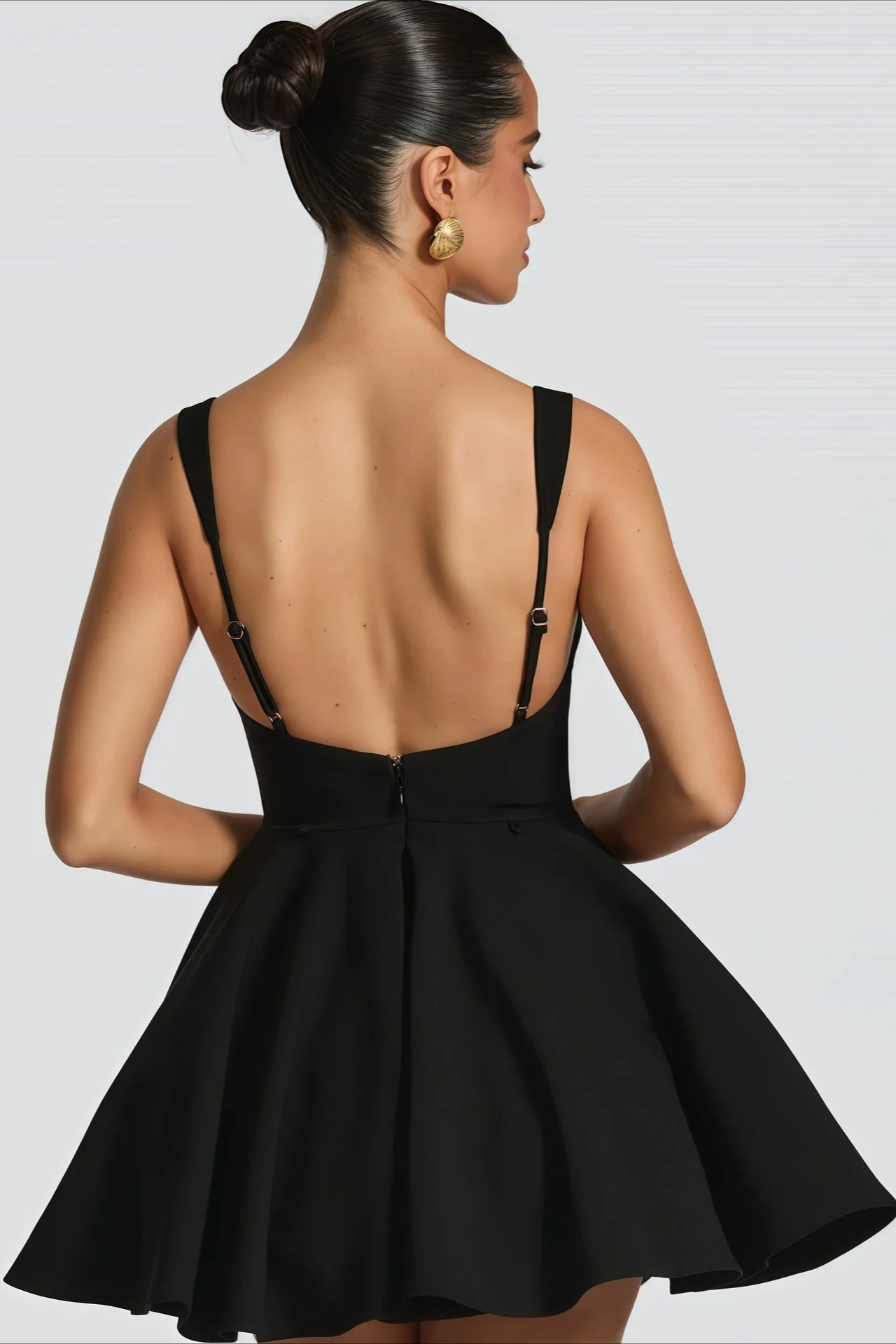 Detachable Bow Corset Mini Party Dress - Image 10