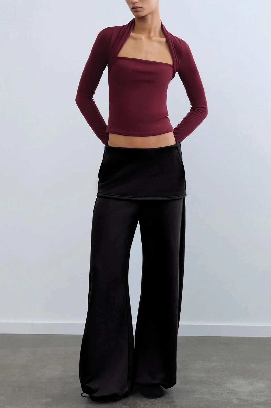 Detachable Cape Knit Top - Image 4