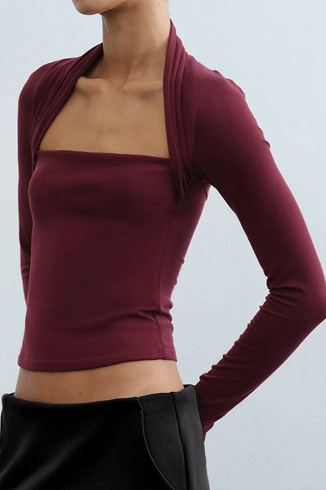 Detachable Cape Knit Top - Image 5