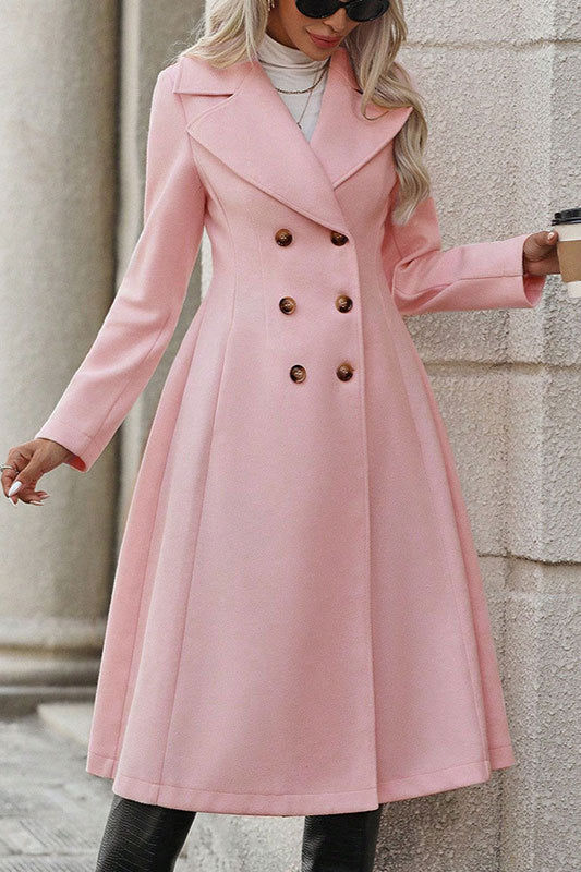 Double Breasted A-Line Coat - Image 5