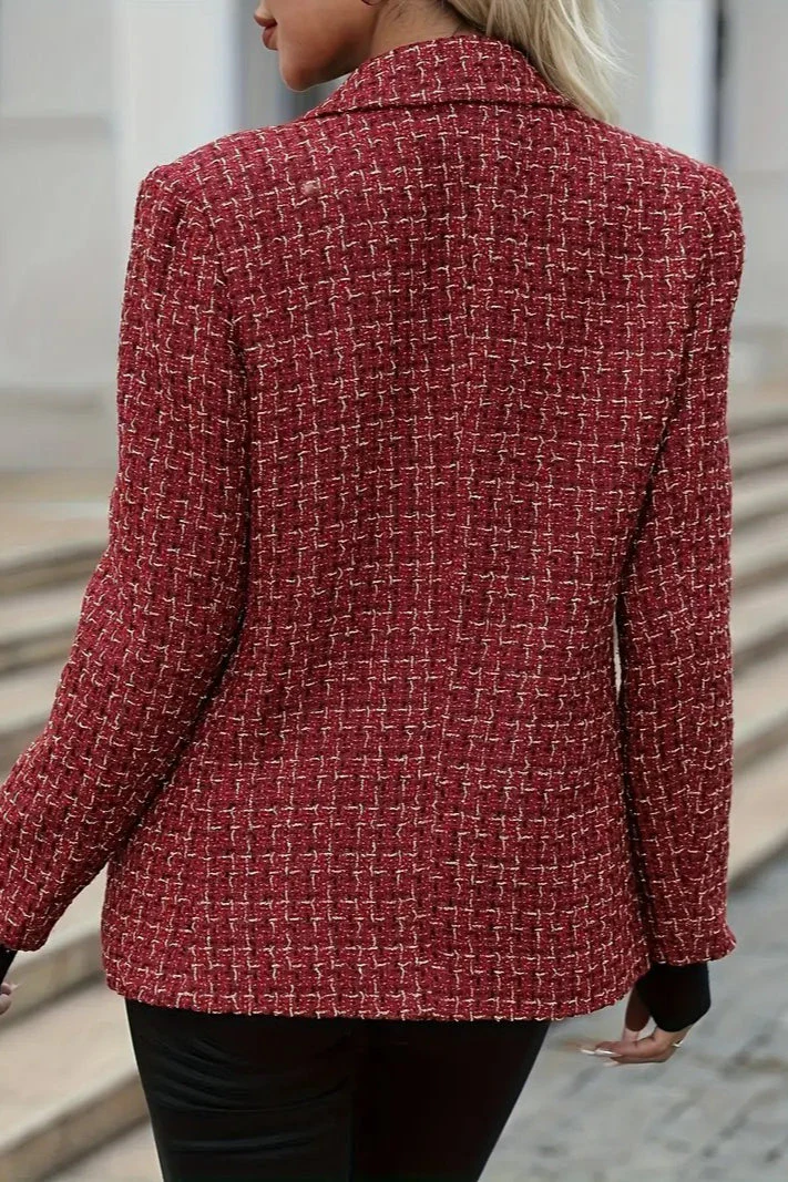 Double-Breasted Casual Blazer - Image 3