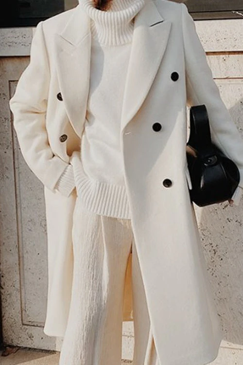 Double Breasted Slim Coat - Image 2