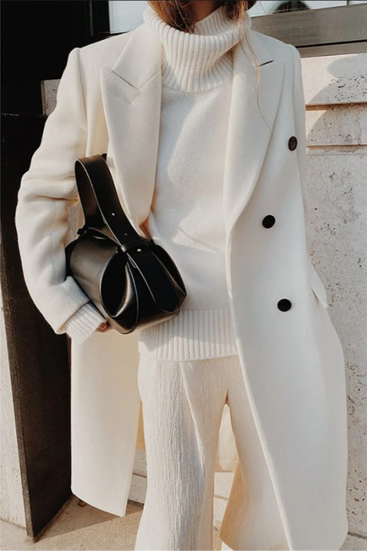 Double Breasted Slim Coat - Image 3