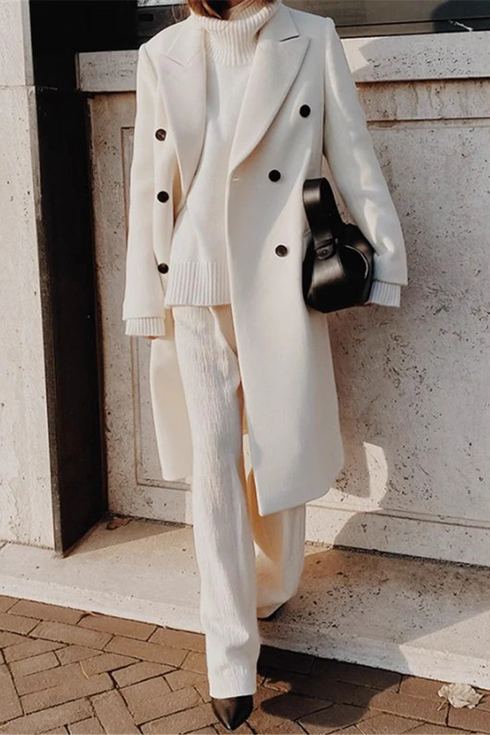 Double Breasted Slim Coat - Image 4