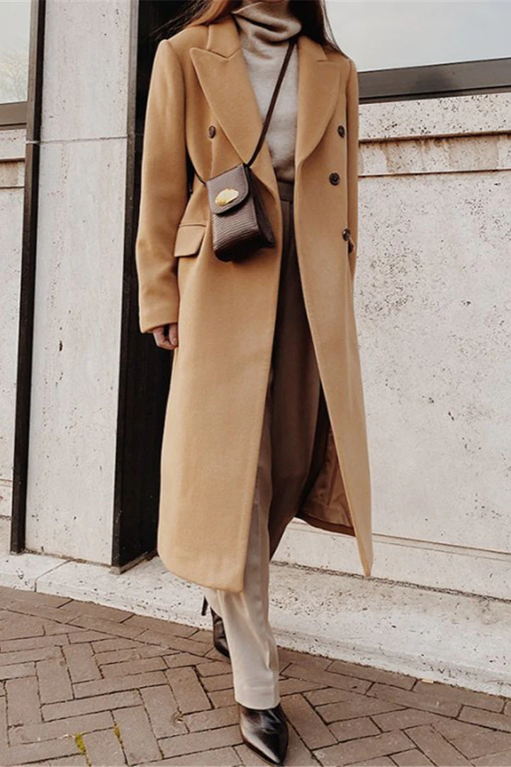 Double Breasted Slim Coat - Image 8