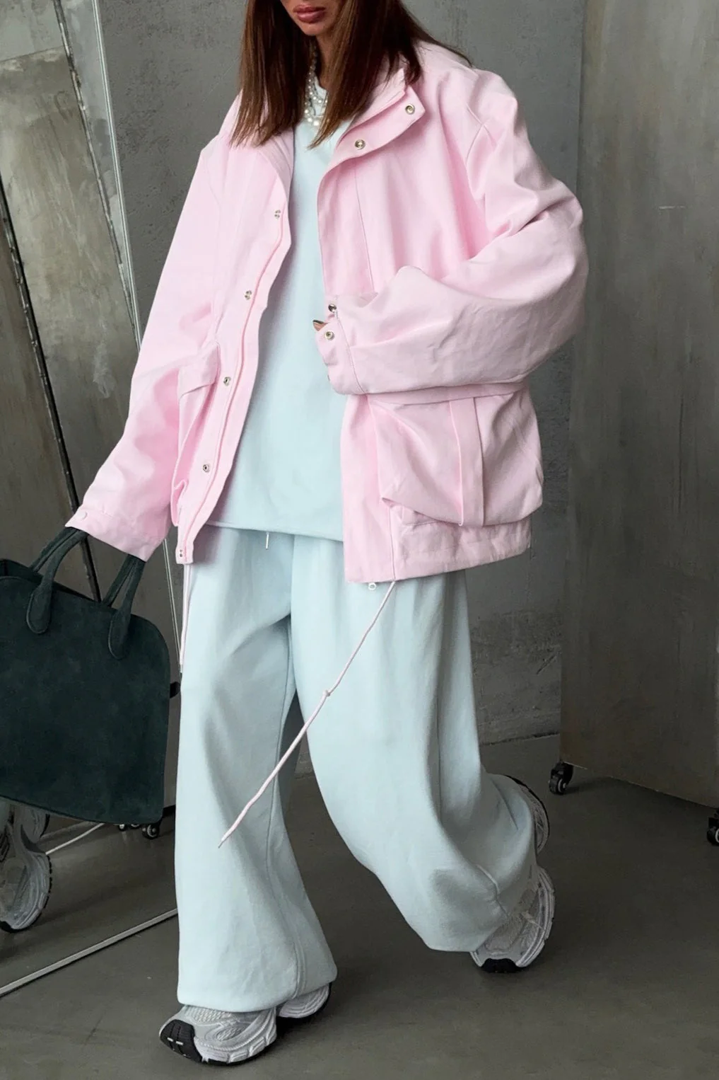 Drawstring Waist Utility Pocket Jacket - Image 6