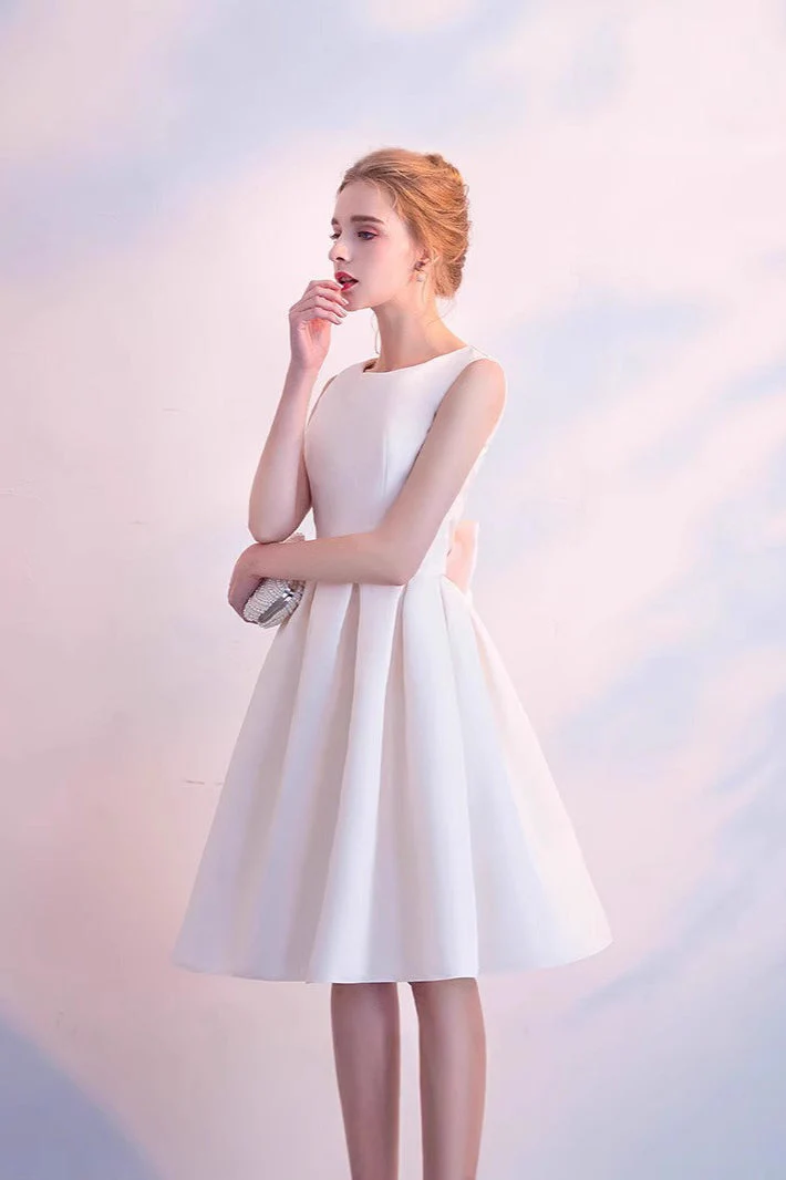 Elegant Bow Mini Party Dress - Image 2