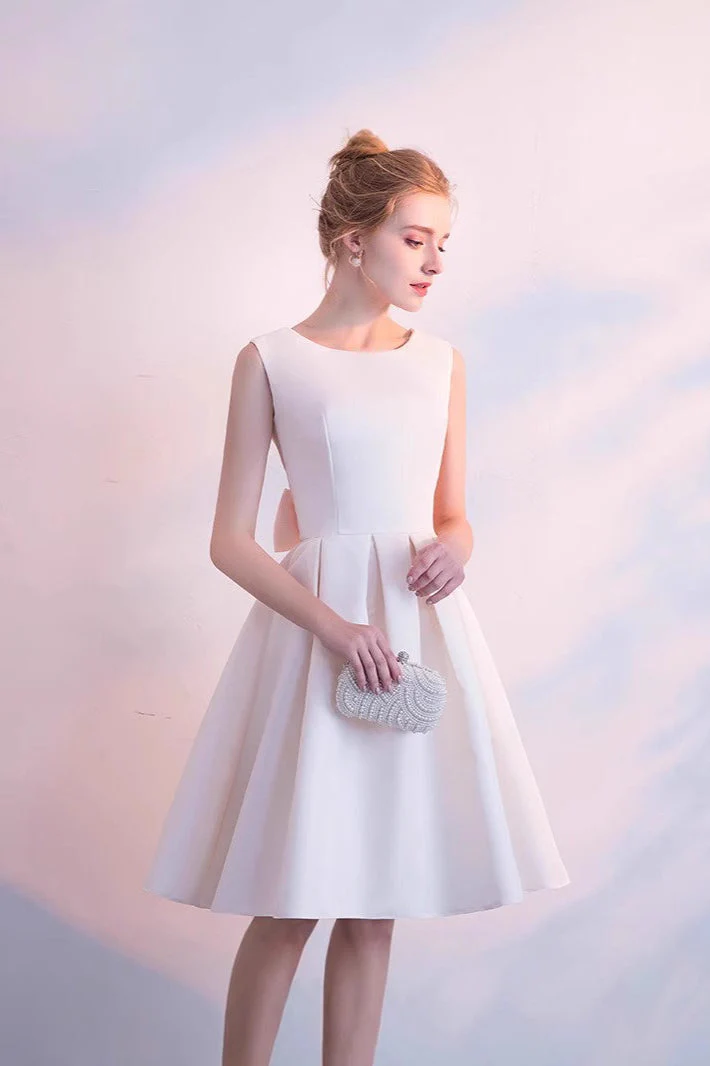 Elegant Bow Mini Party Dress - Image 4