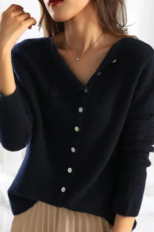 Elegant Button Knit Cardigan - Image 2