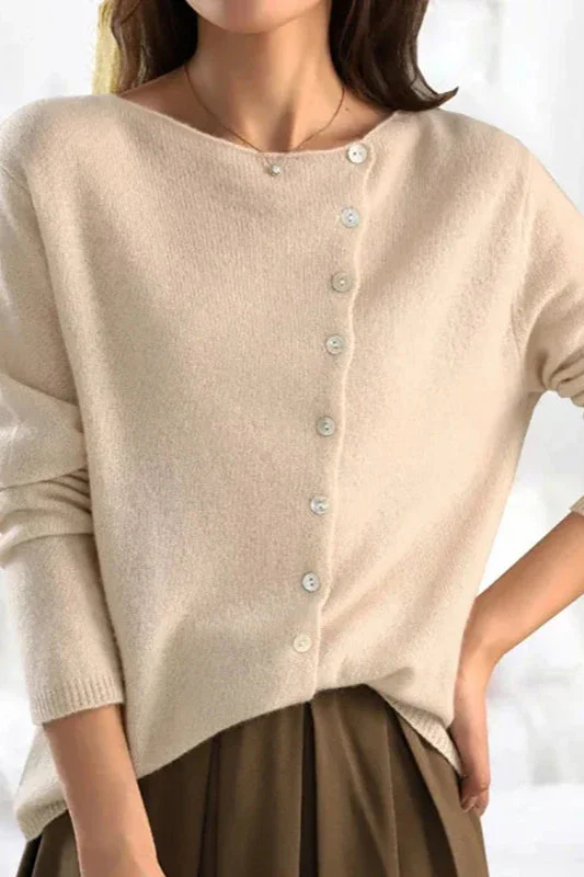 Elegant Button Knit Cardigan - Image 5