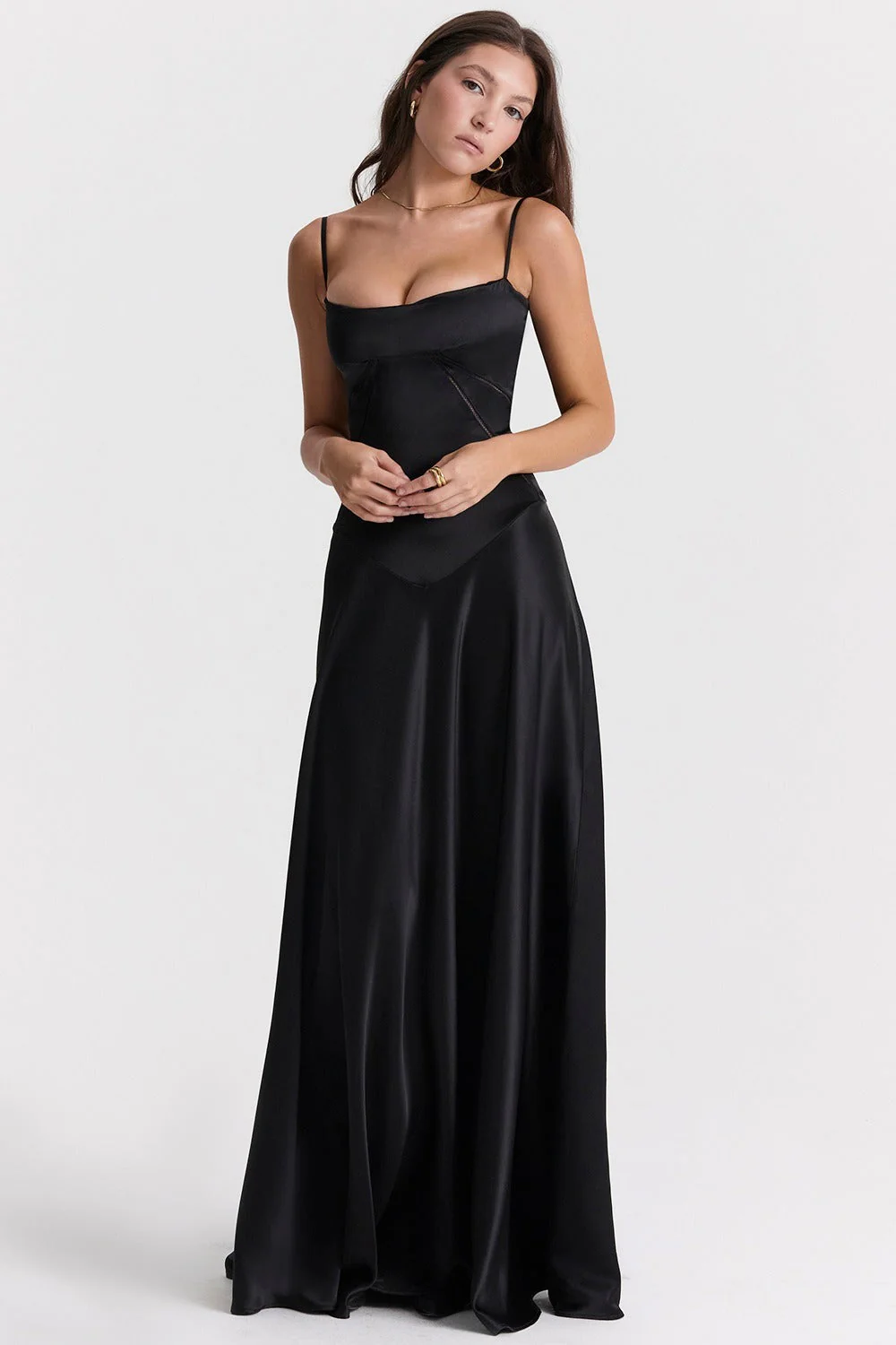 Elegant Cami Backless Maxi Party Dress - Image 2