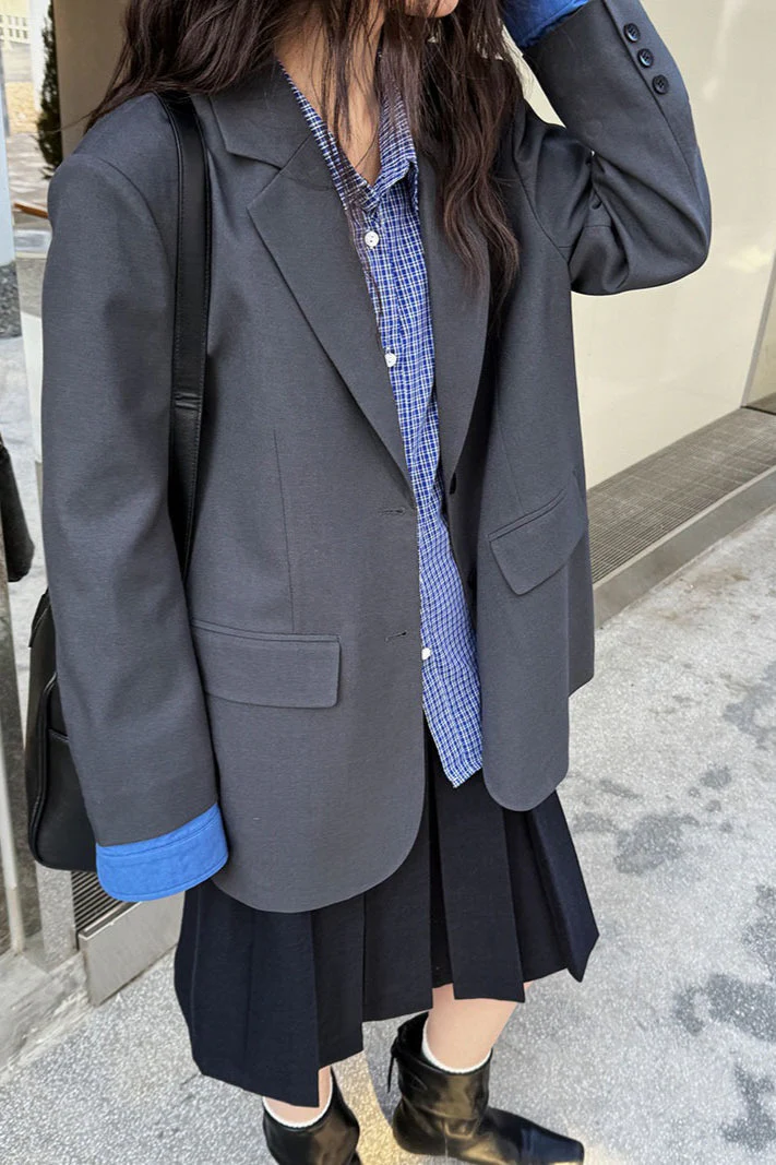Elegant Casual Colorblock Blazer - Image 4