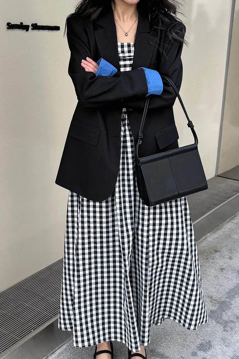 Elegant Casual Colorblock Blazer - Image 7