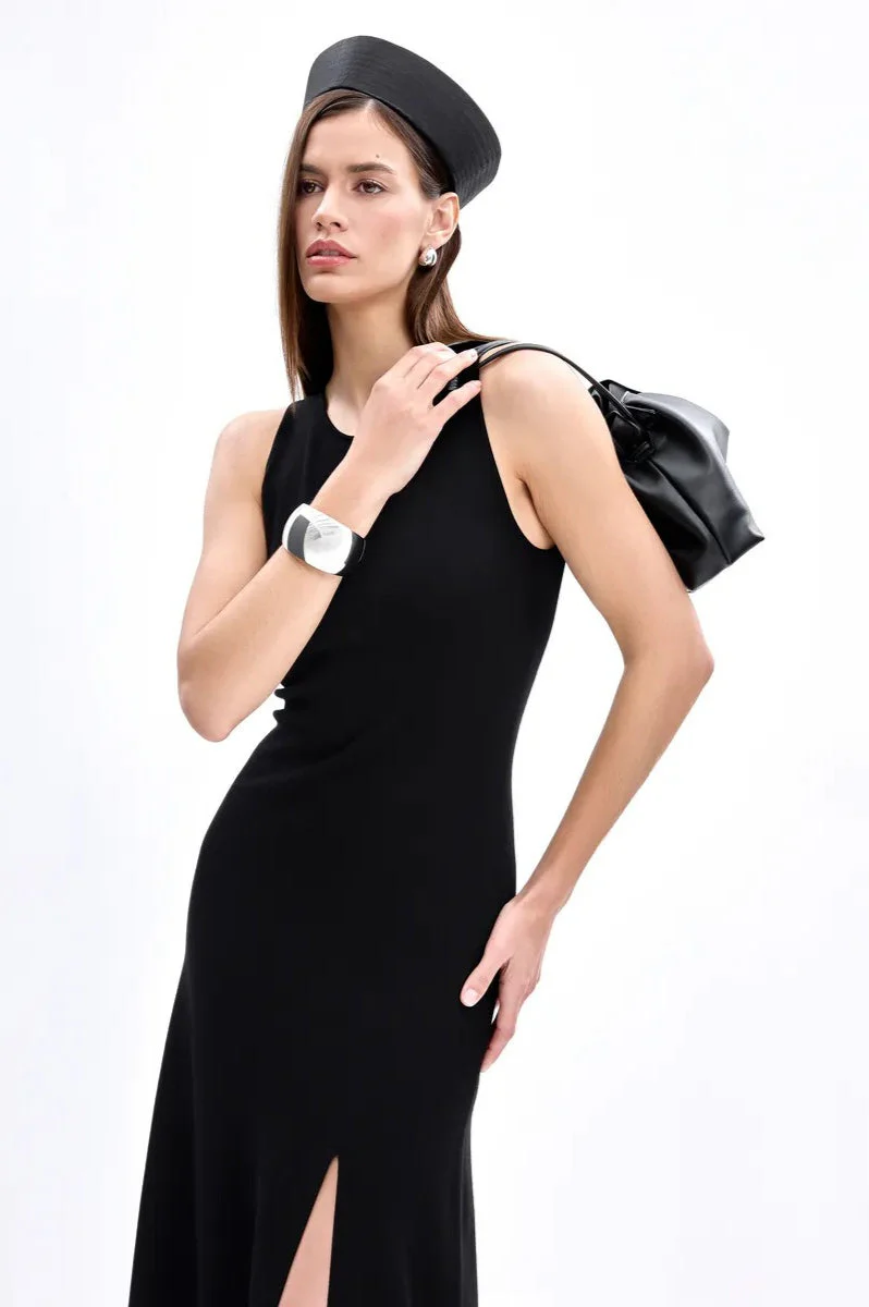 Elegant Knit Sleeveless Sweater Dress - Image 17