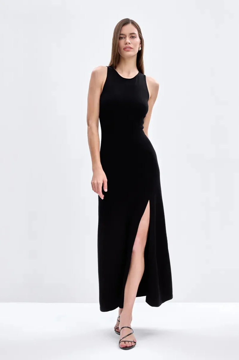 Elegant Knit Sleeveless Sweater Dress - Image 19
