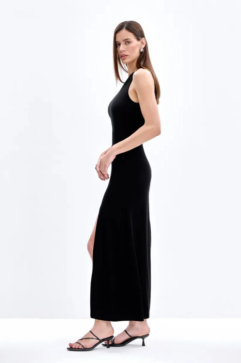 Elegant Knit Sleeveless Sweater Dress - Image 21