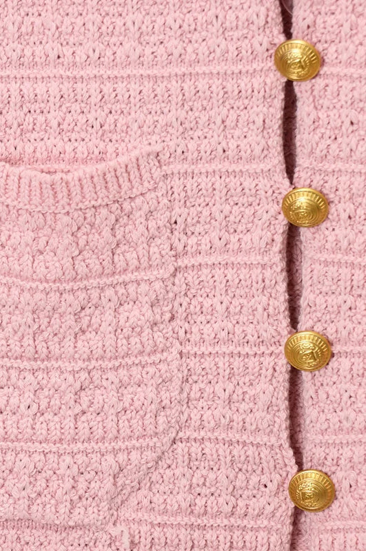 Elegant Knitted Short Sleeve Cropped Cardigan - Image 10