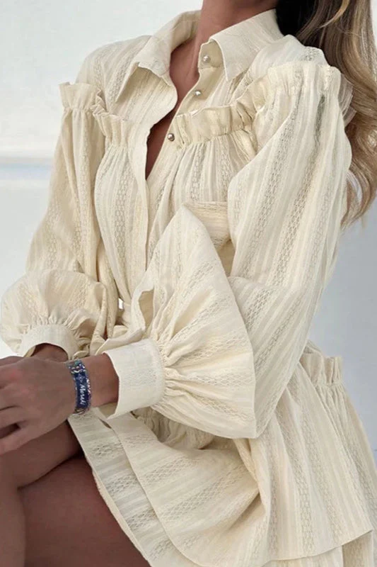 Elegant Lantern Sleeve Boho Dress - Image 14