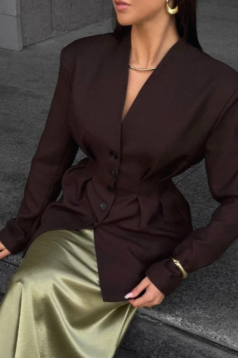 Elegant Long Sleeve Blazer - Image 12
