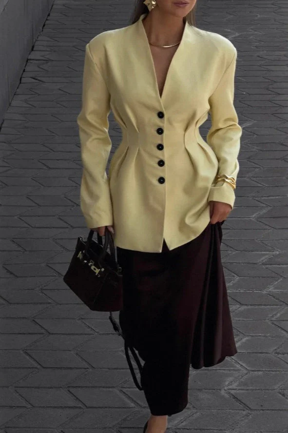 Elegant Long Sleeve Blazer - Image 4
